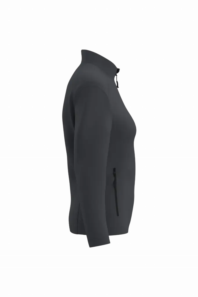 Dames Softshelljas 2 lagen, ideal dark grey — productfoto 9