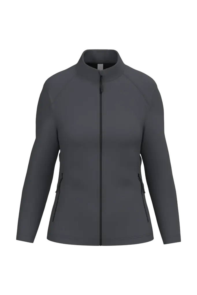 Dames Softshelljas 2 lagen, ideal dark grey — productfoto 10
