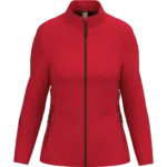 Dames Softshelljas 2 lagen, ideal red — productfoto 16