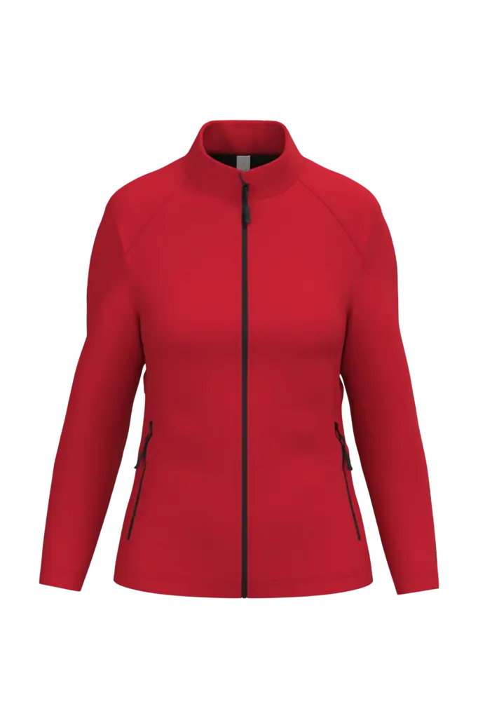 Dames Softshelljas 2 lagen, ideal red — productfoto 16
