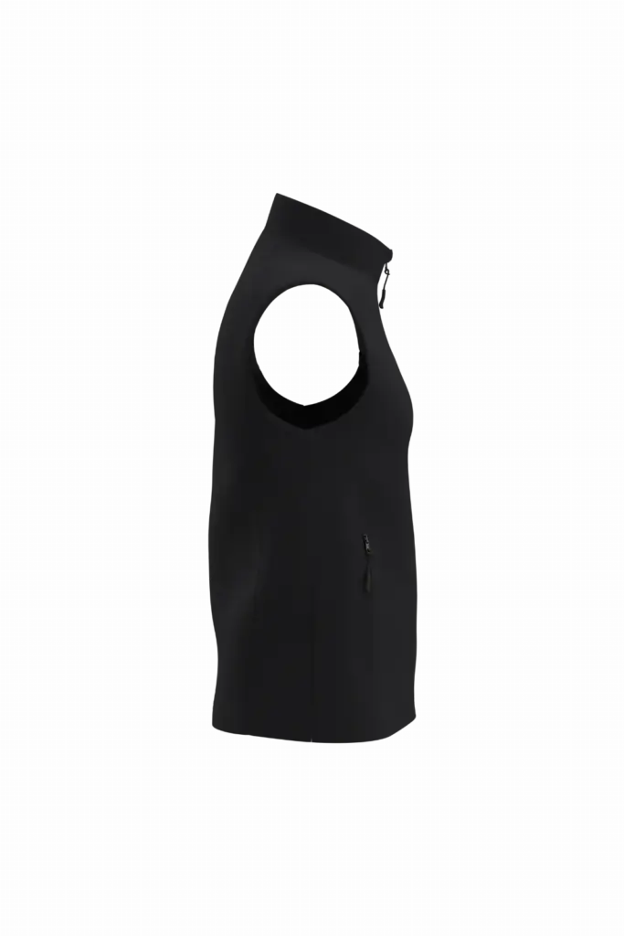 PS_IB413-S_IDEALBLACK - Hidalgo 2-laagse uniseks softshell bodywarmer, ideal black — productfoto 18
