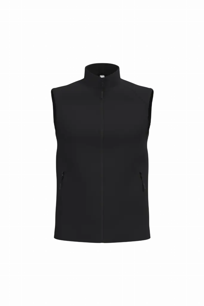 PS_IB413_IDEALBLACK - Hidalgo 2-laagse uniseks softshell bodywarmer, ideal black — productfoto 19