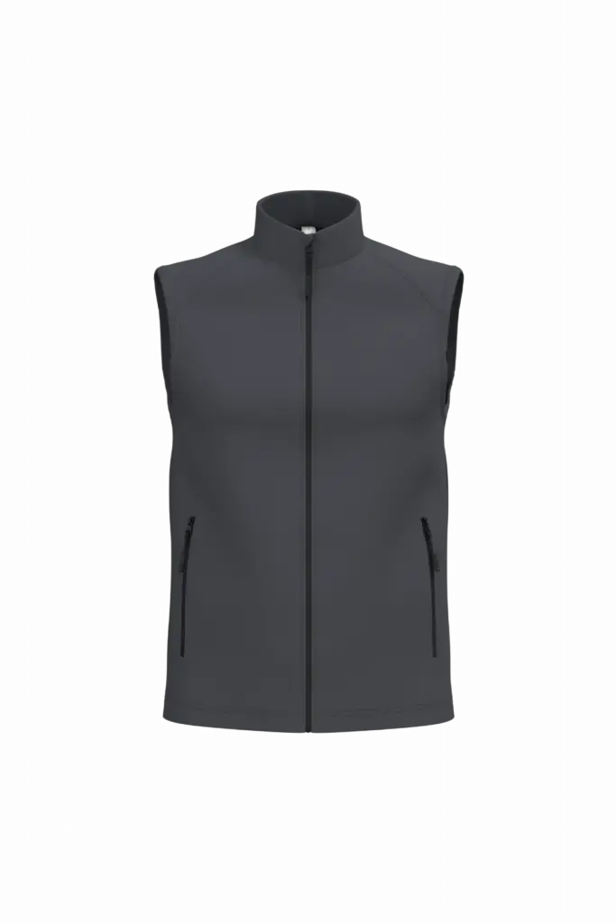 PS_IB413_IDEALDARKGREY - Hidalgo 2-laagse uniseks softshell bodywarmer, ideal dark grey — productfoto 22