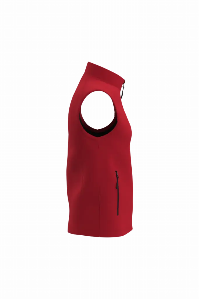 PS_IB413-S_IDEALRED - Hidalgo 2-laagse uniseks softshell bodywarmer, ideal red — productfoto 27