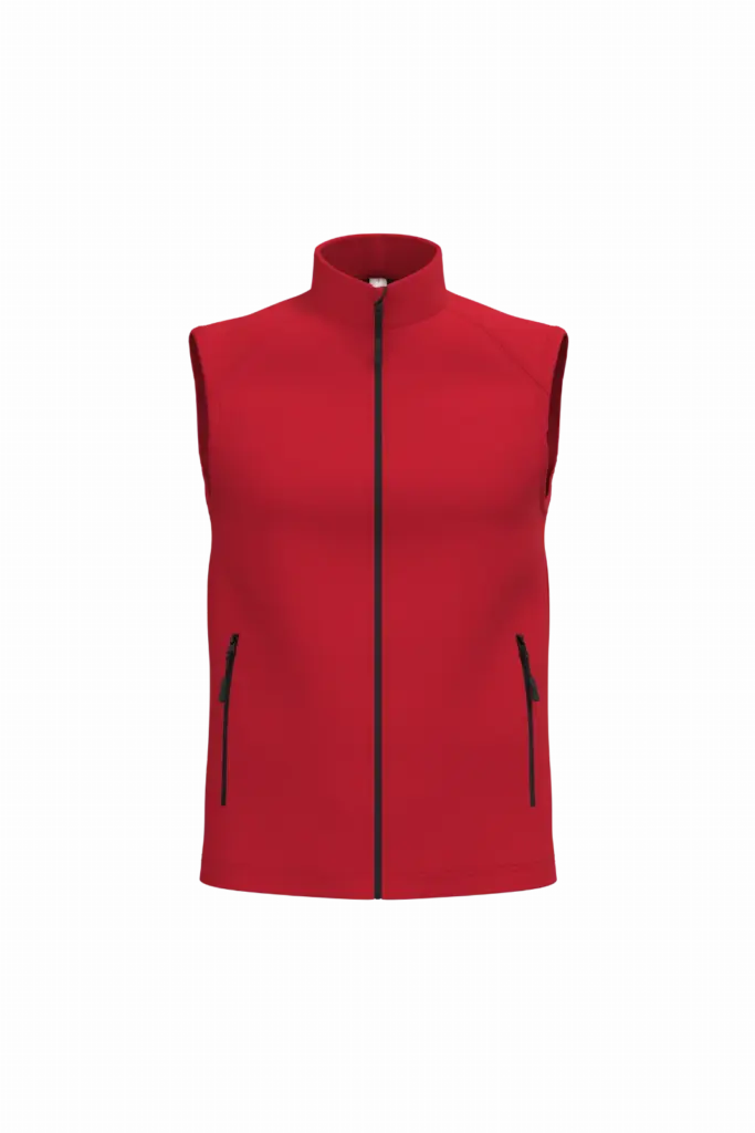 PS_IB413_IDEALRED - Hidalgo 2-laagse uniseks softshell bodywarmer, ideal red — productfoto 28