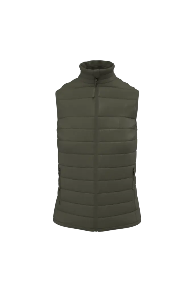 PS_IB6173_IDEALURBANKHAKI - Hidalgo Gewatteerde dames bodywarmer, ideal urban khaki — productfoto 20