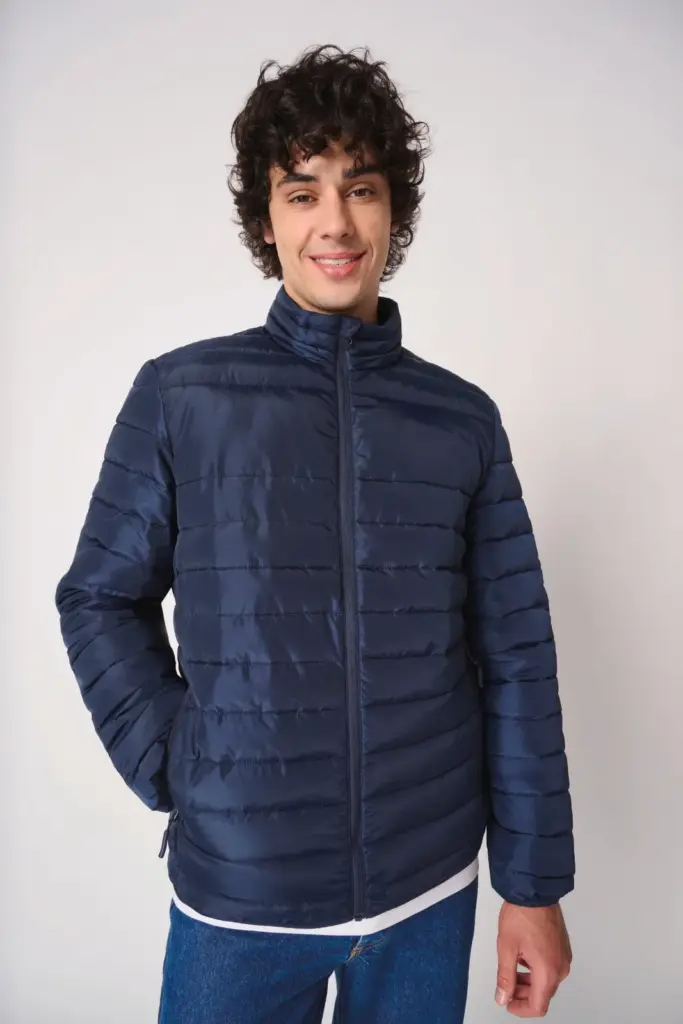 Gewatteerde heren donsjas — productfoto 3