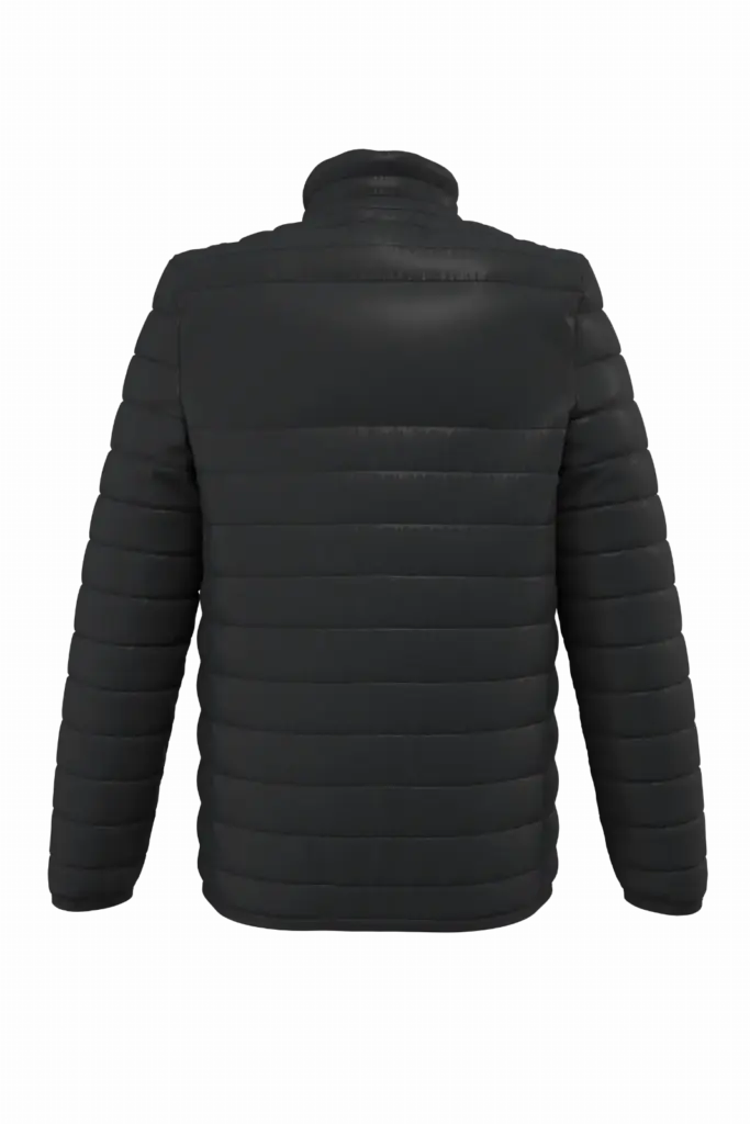 Gewatteerde heren donsjas, black — productfoto 14
