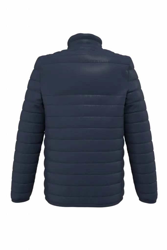 Gewatteerde heren donsjas, navy — productfoto 20