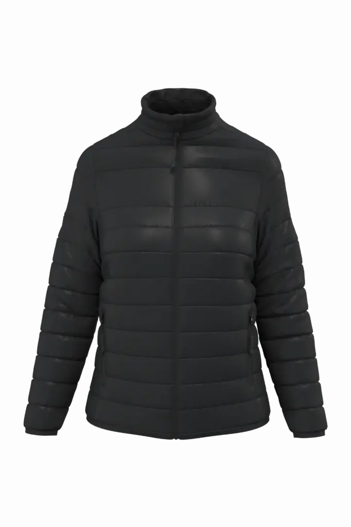 PS_IB6176_BLACK - Hidalgo-werbeartikel Gewatteerde dames donsjas, black — productfoto 6