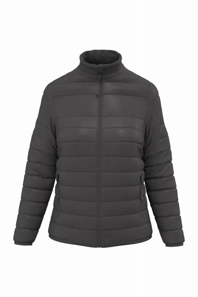 PS_IB6176_DARKGREY - Hidalgo-werbeartikel Gewatteerde dames donsjas, dark grey — productfoto 9