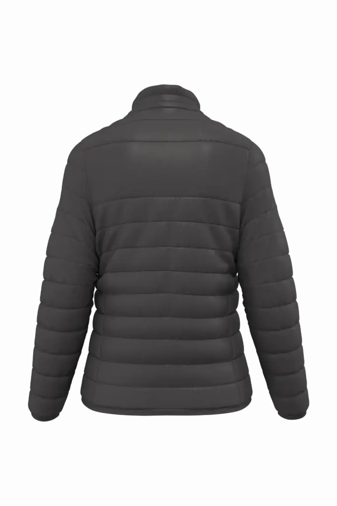 PS_IB6176-B_DARKGREY - Hidalgo-werbeartikel Gewatteerde dames donsjas, dark grey — productfoto 10