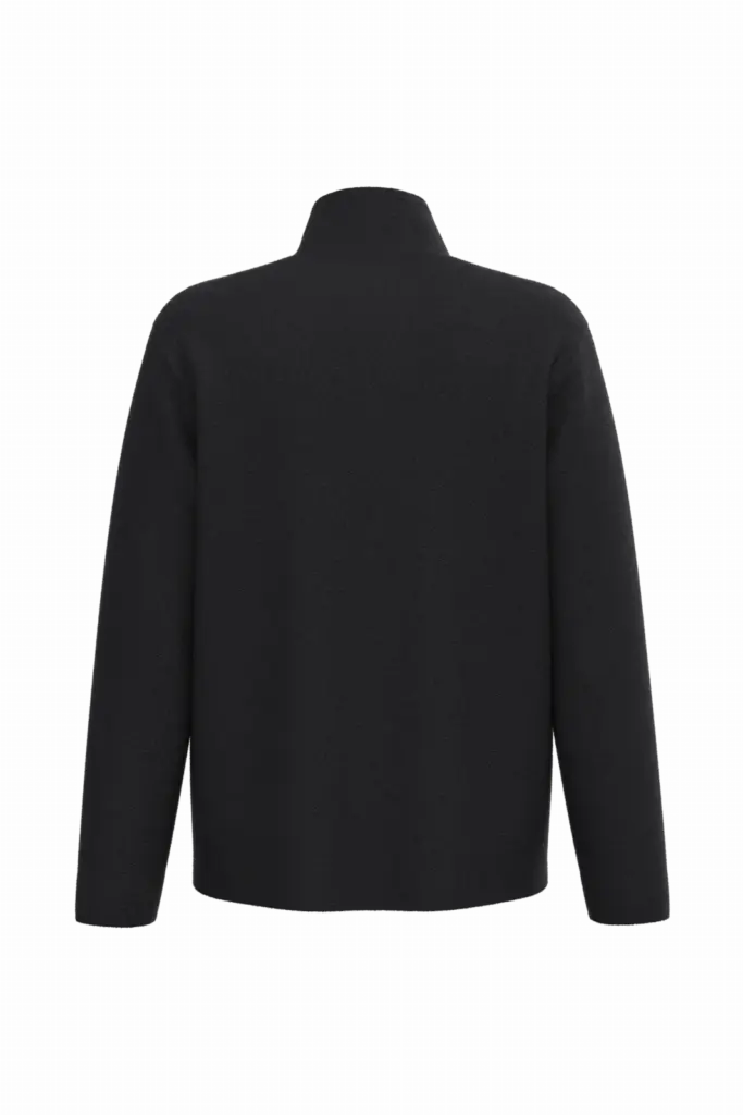 Uniseks fleecevest, ideal black — productfoto 19