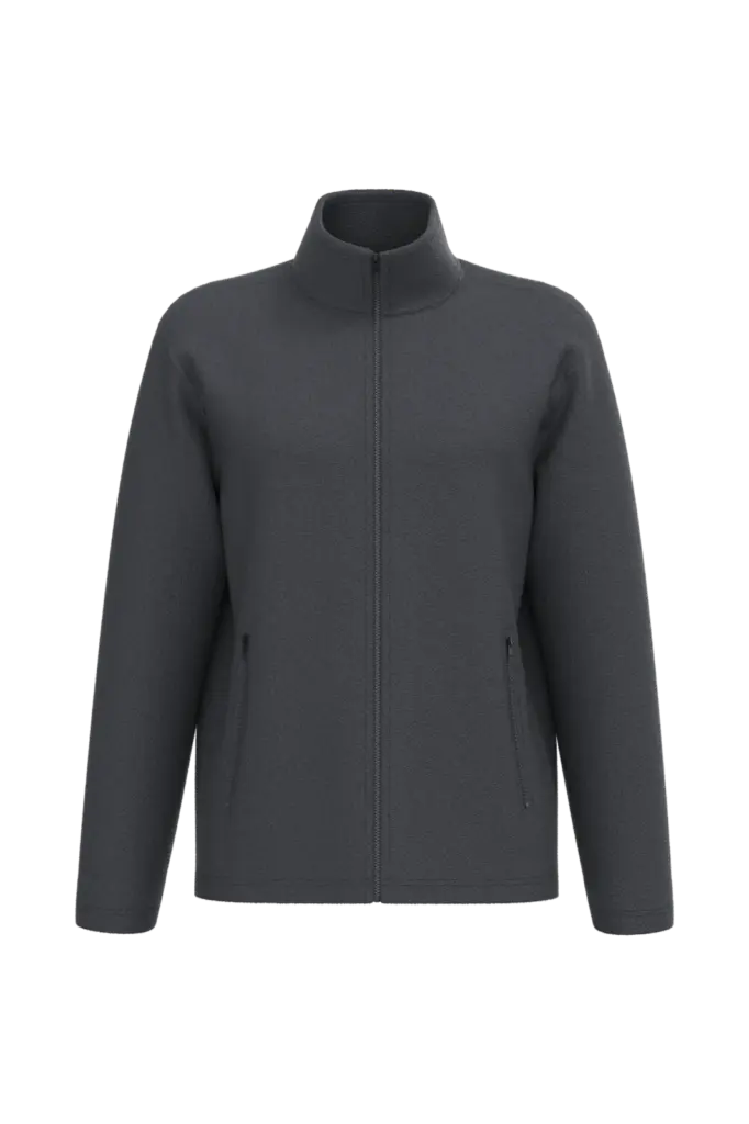 Uniseks fleecevest, ideal dark grey — productfoto 21