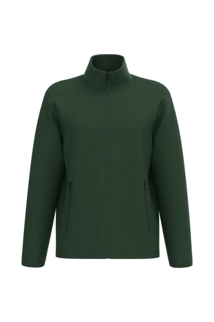 Uniseks fleecevest, ideal forest green — productfoto 24