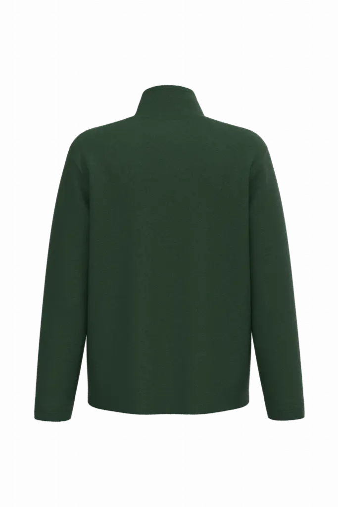 Uniseks fleecevest, ideal forest green — productfoto 25