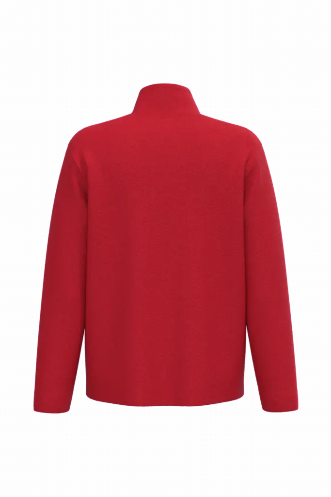 Uniseks fleecevest, ideal red — productfoto 31