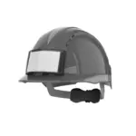 EVOLite® veiligheidshelm met badgehouder, grey — productfoto 4