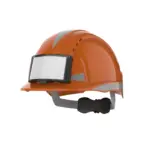 EVOLite® veiligheidshelm met badgehouder, orange — productfoto 5