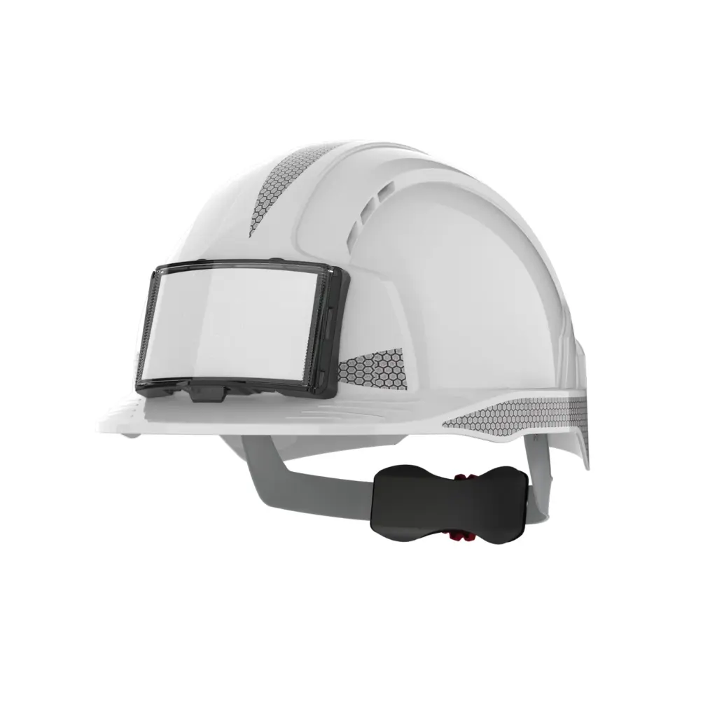 PS_JSAJB170D-FS_WHITE - Hidalgo EVOLite® veiligheidshelm met badgehouder, white — productfoto 7