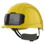 PS_JSAJB173-FS_YELLOW - Hidalgo-werbeartikel EVOLite® veiligheidshelm met badgehouder, geventileerd, met ratelsluiting., yellow — productfoto 8