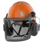 Sonis Compact EVOGuard™ M3 bosbouwhelm met Sonis Compact oorkappen, orange — productfoto 2