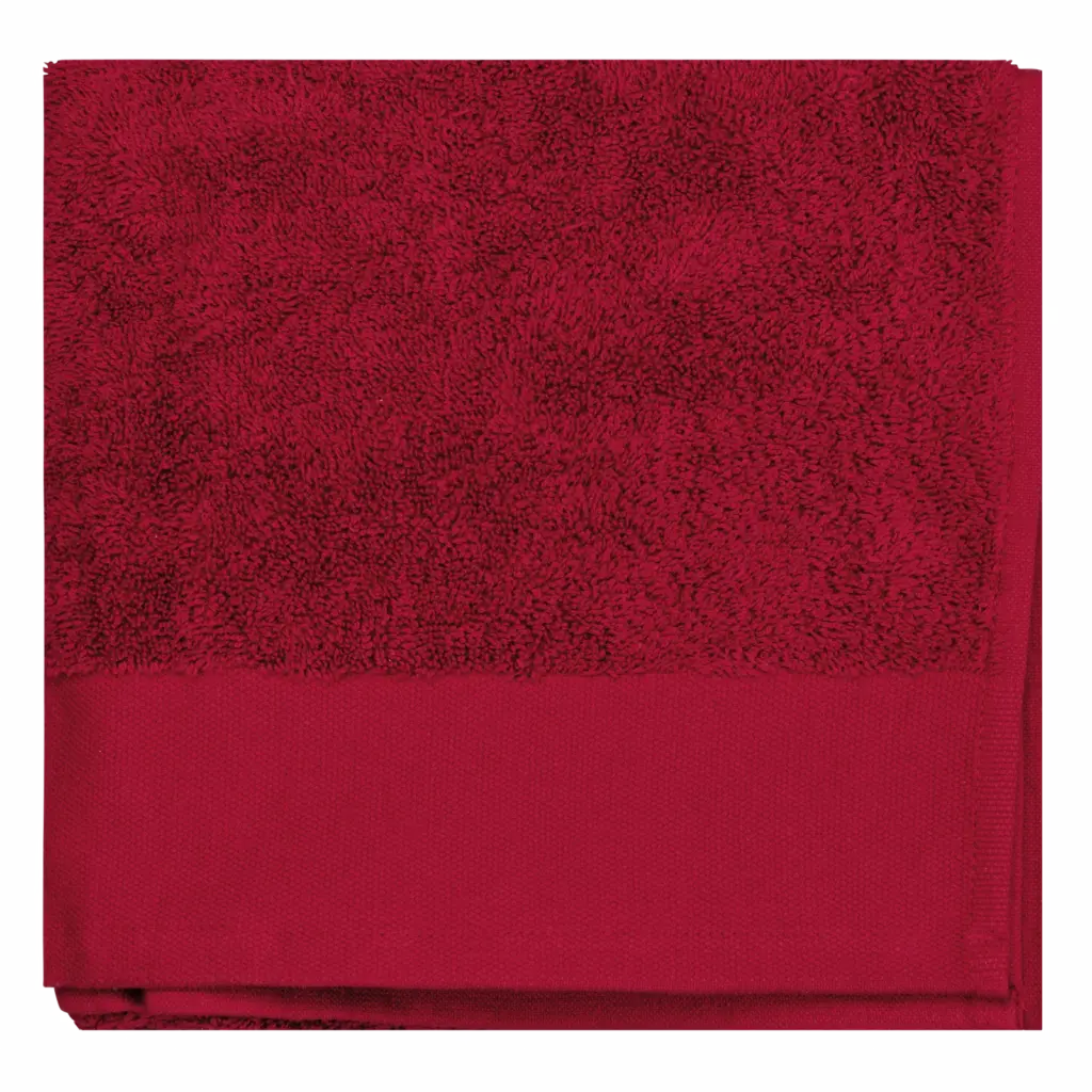 PS_K100_HIBISCUSRED - Hidalgo Biologische handdoek 100 x 50 cm, hibiscus red — productfoto 5