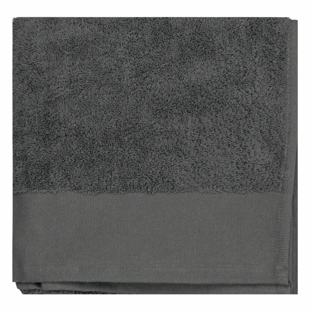 PS_K100_IRONGREY - Hidalgo Biologische handdoek 100 x 50 cm, iron grey — productfoto 6
