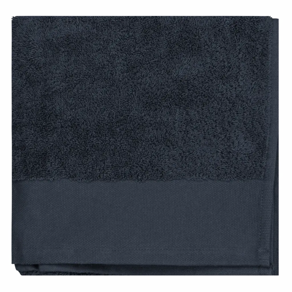 PS_K100_NAVY - Hidalgo Biologische handdoek 100 x 50 cm, navy — productfoto 8