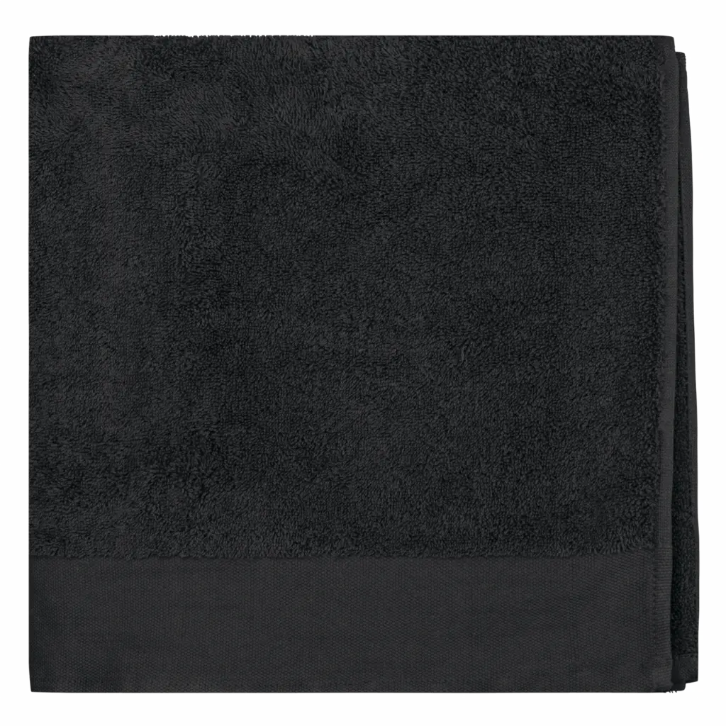 PS_K101_BLACK - Hidalgo Biologische badhanddoek 140 x 70 cm, black — productfoto 4
