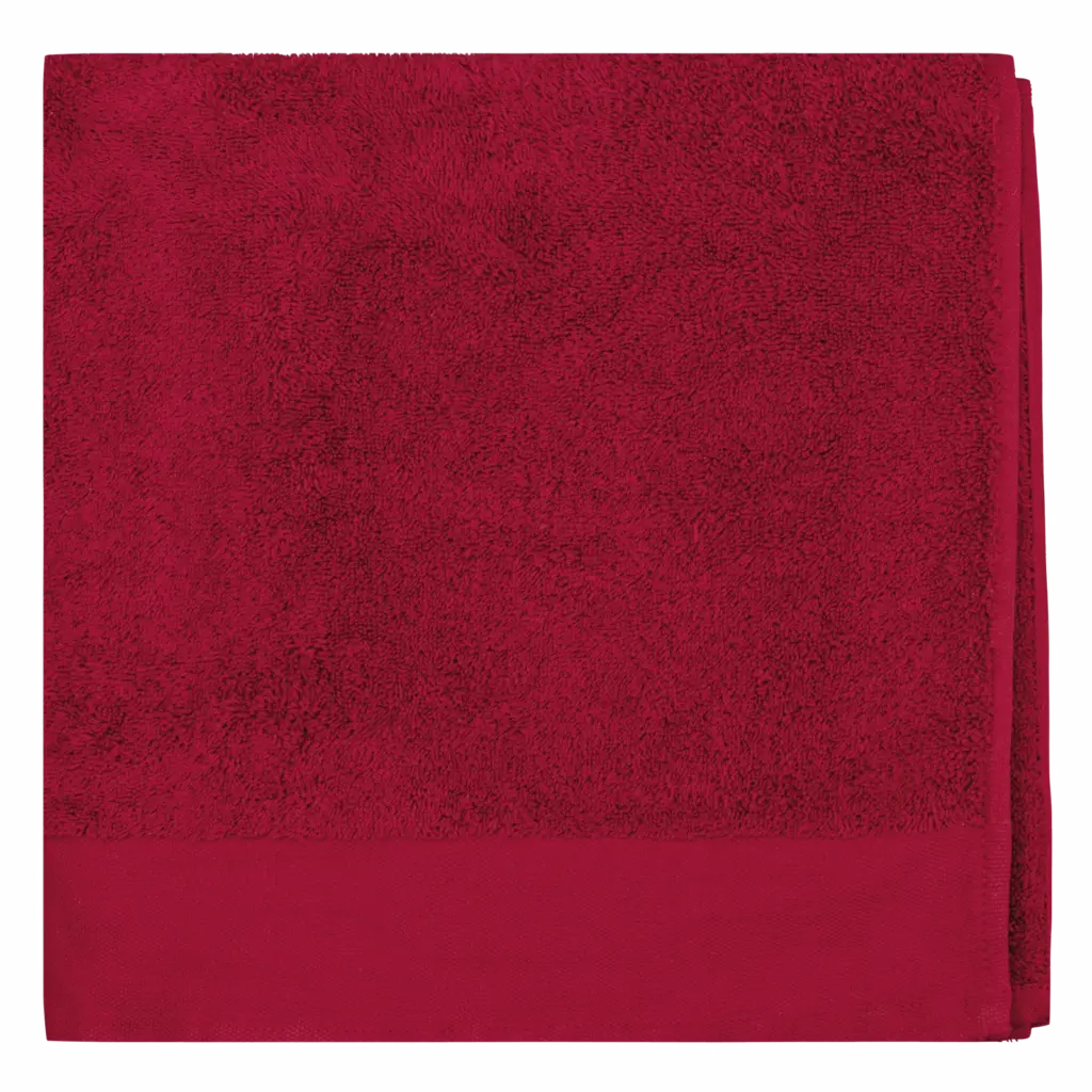 PS_K101_HIBISCUSRED - Hidalgo Biologische badhanddoek 140 x 70 cm, hibiscus red — productfoto 5