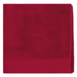 Biologische badhanddoek 140 x 70 cm, hibiscus red — productfoto 5