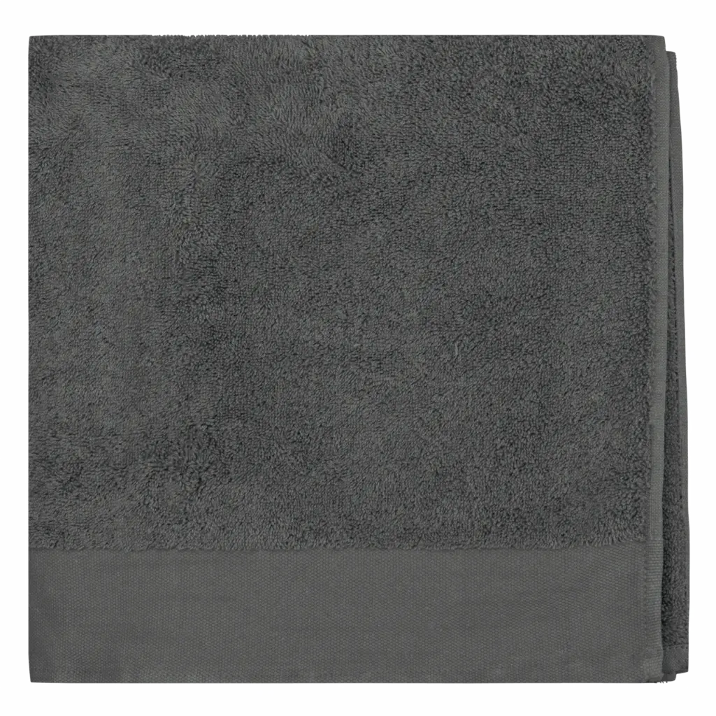PS_K101_IRONGREY - Hidalgo Biologische badhanddoek 140 x 70 cm, iron grey — productfoto 6