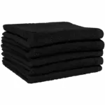 Guest handdoekjes 30 x 30 cm – verpakking per 5, black — productfoto 6