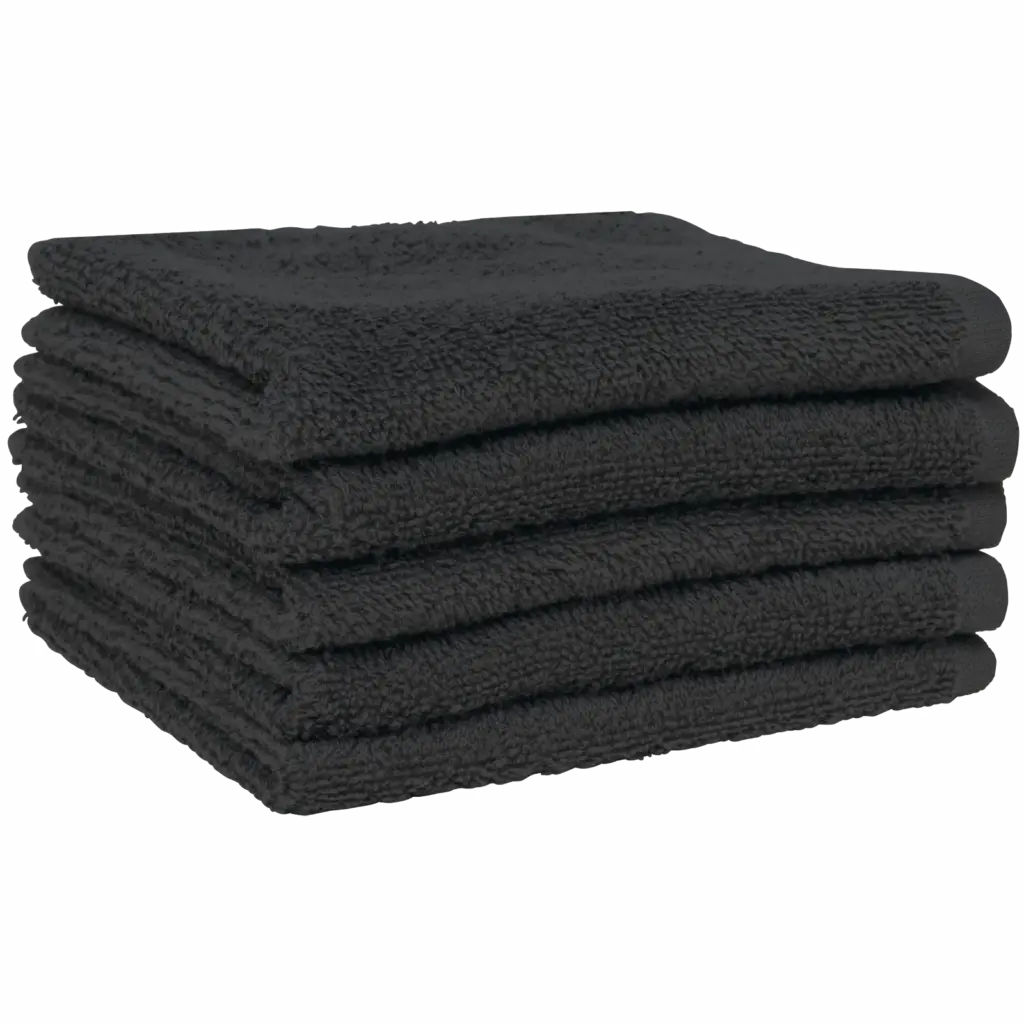 Guest handdoekjes 30 x 30 cm – verpakking per 5, dark grey — productfoto 8