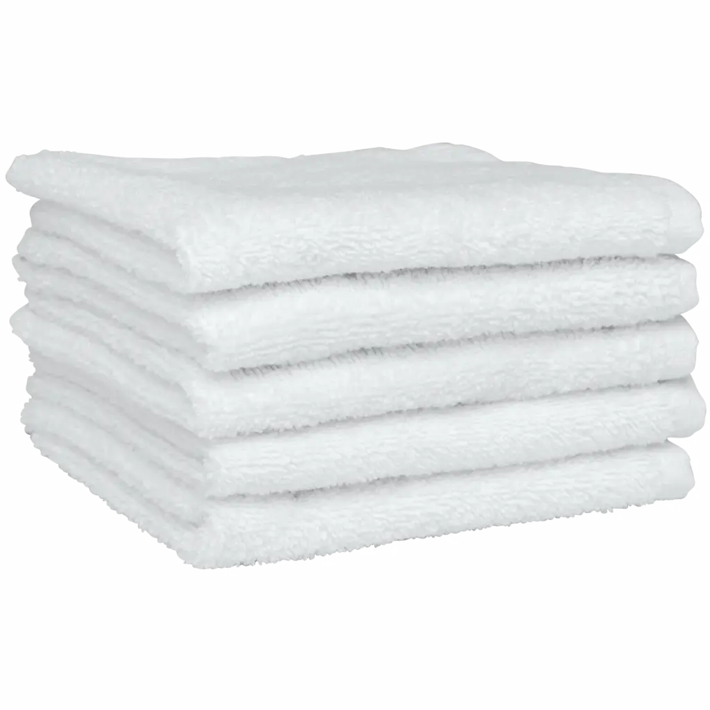 Guest handdoekjes 30 x 30 cm – verpakking per 5, white — productfoto 10