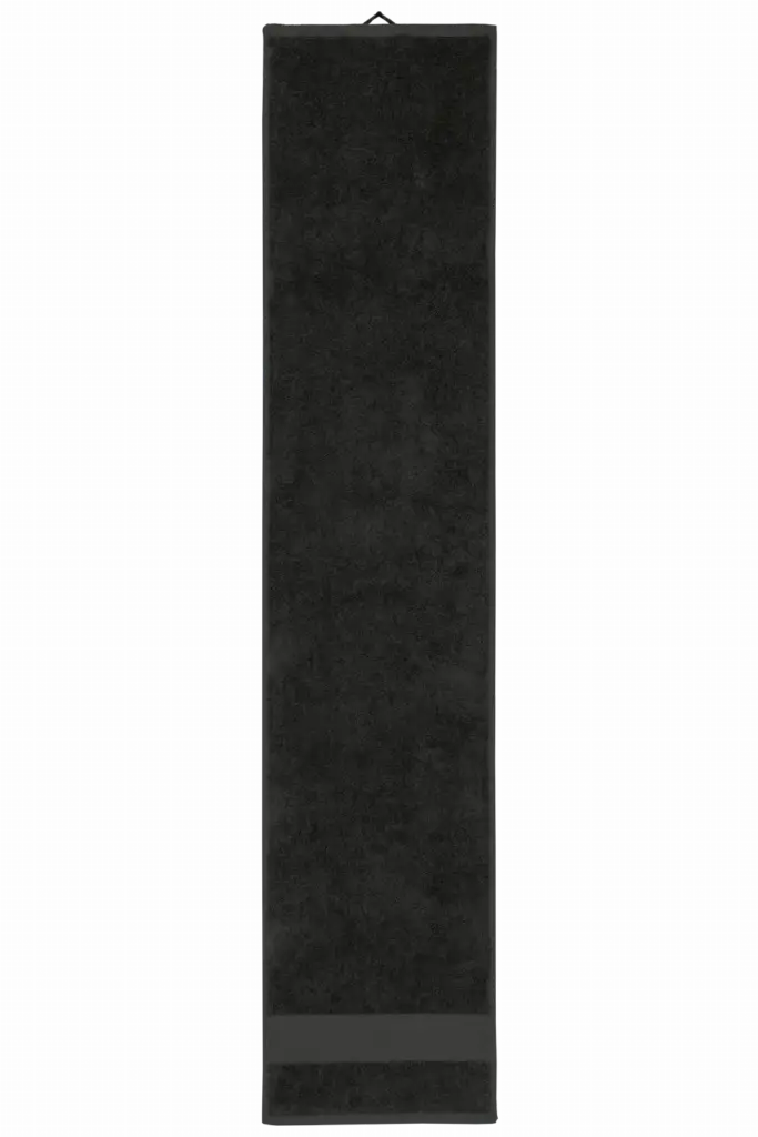 PS_K108_BLACK - Handdoekeninclusieflogo Sporthanddoek, black — productfoto 3