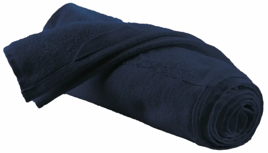 PS_K108-S_NAVY - Handdoekeninclusieflogo Sporthanddoek, navy — productfoto 4