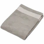 Fluwelen Strandlaken, light grey / white — productfoto 3