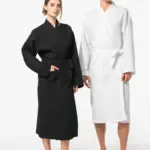 K122-7_2026 - Hidalgo-werbeartikel Kimono Badjas Honinggraatstructuur