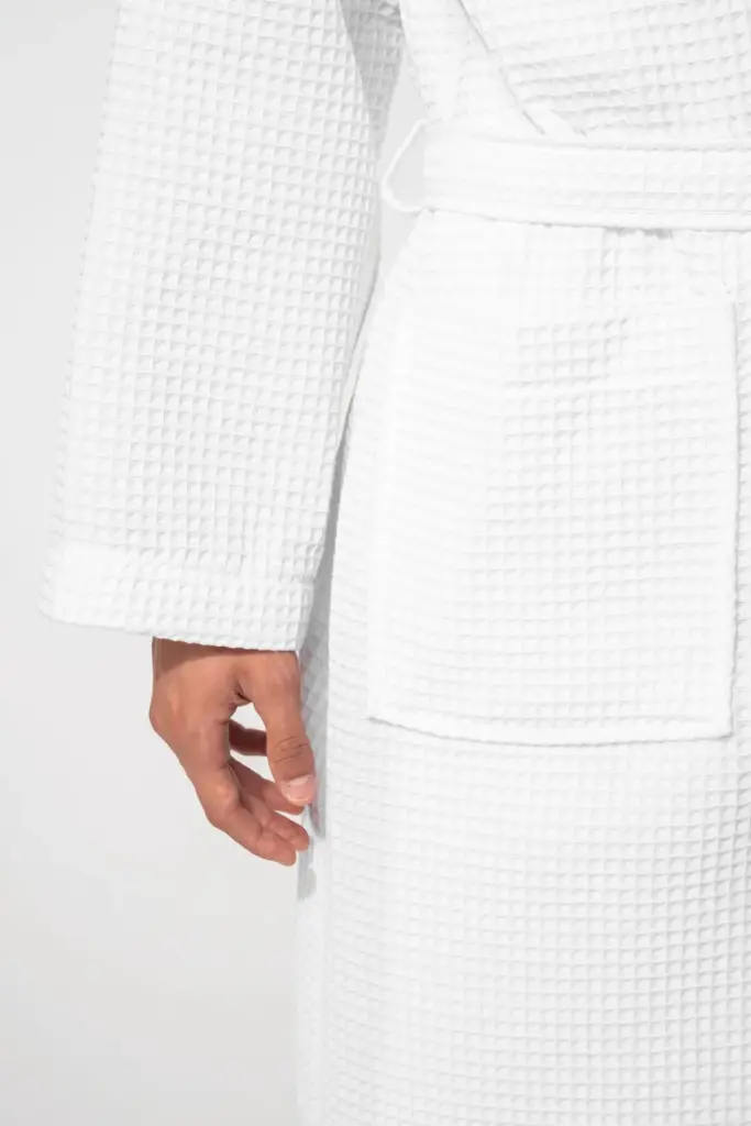 K122-6_2026 - Hidalgo-werbeartikel Kimono Badjas Honinggraatstructuur — productfoto 8