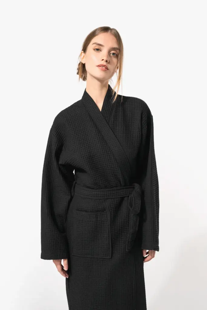 K122-12_2026 - Hidalgo-werbeartikel Kimono Badjas Honinggraatstructuur — productfoto 10