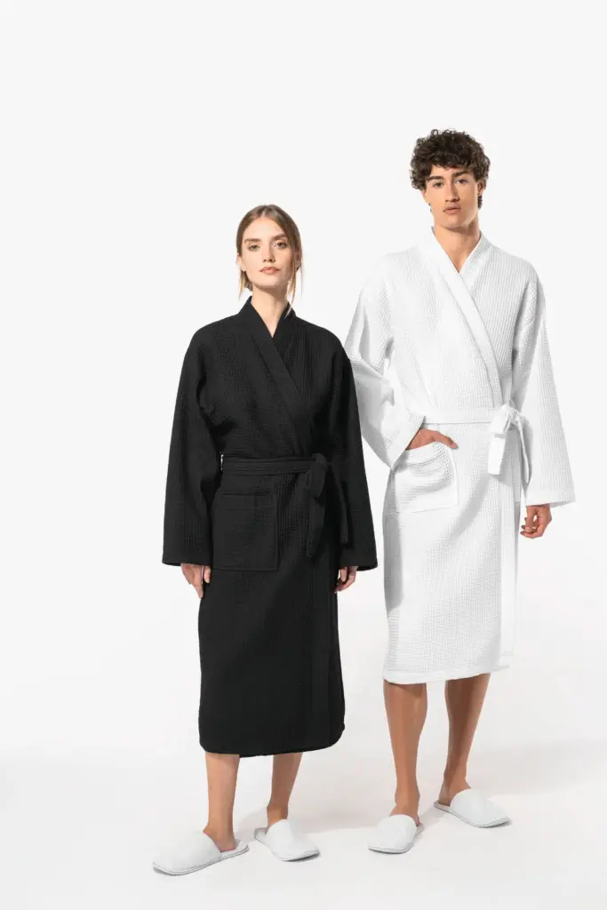 K122-10_2026 - Hidalgo-werbeartikel Kimono Badjas Honinggraatstructuur — productfoto 12