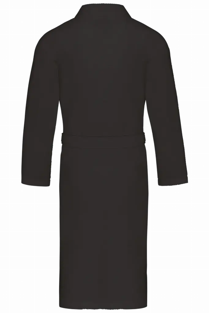 PS_K122-B_BLACK - Hidalgo-werbeartikel Kimono Badjas Honinggraatstructuur, black — productfoto 15