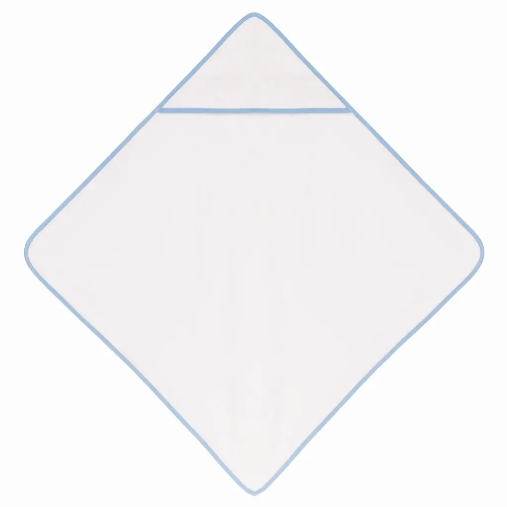 Baby Badcape, white / sky blue — productfoto 3