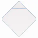 Baby Badcape, white / sky blue — productfoto 3