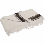 PS_K128_NATURAL-CHOCOLATE - Handdoekeninclusieflogo Fouta Handdoek, natural / chocolate — productfoto 6