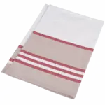 Gestreepte theedoek, white / red — productfoto 4
