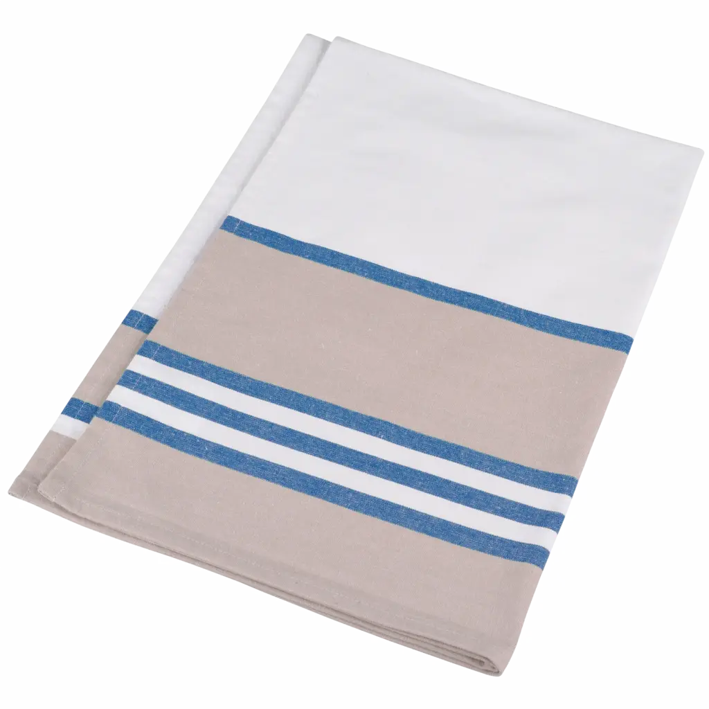 Gestreepte theedoek, white / royal blue — productfoto 5