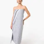 Gestreepte fouta met franjes — productfoto 5